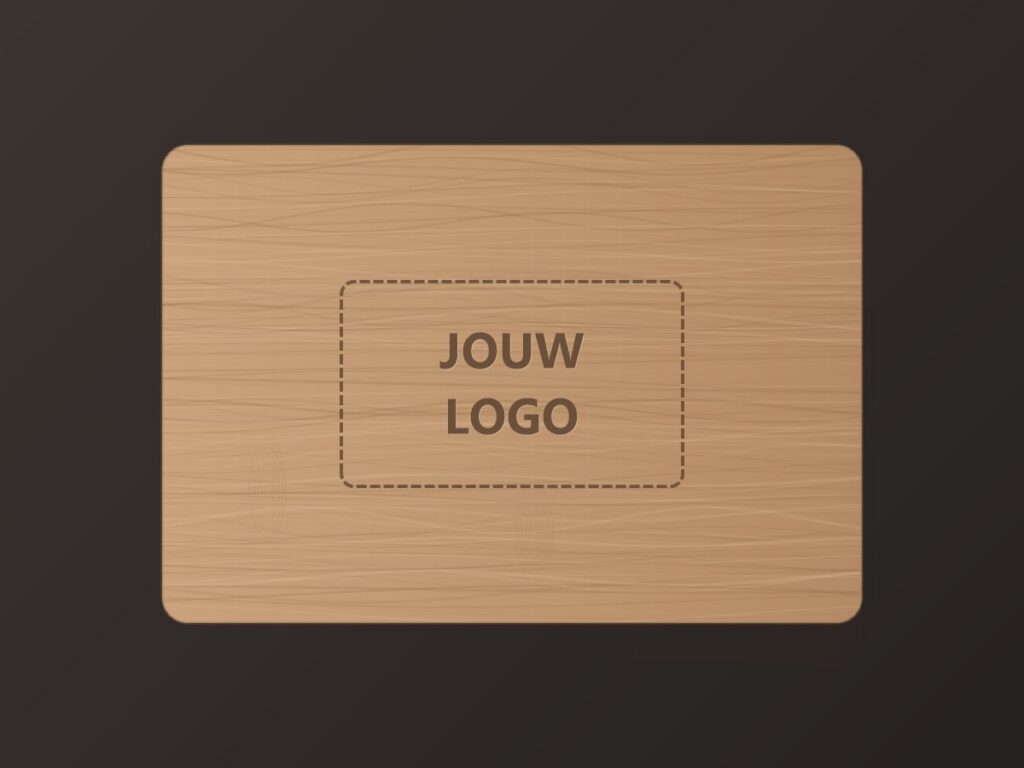 Houten plank met ruimte voor jouw bedrijfslogo
