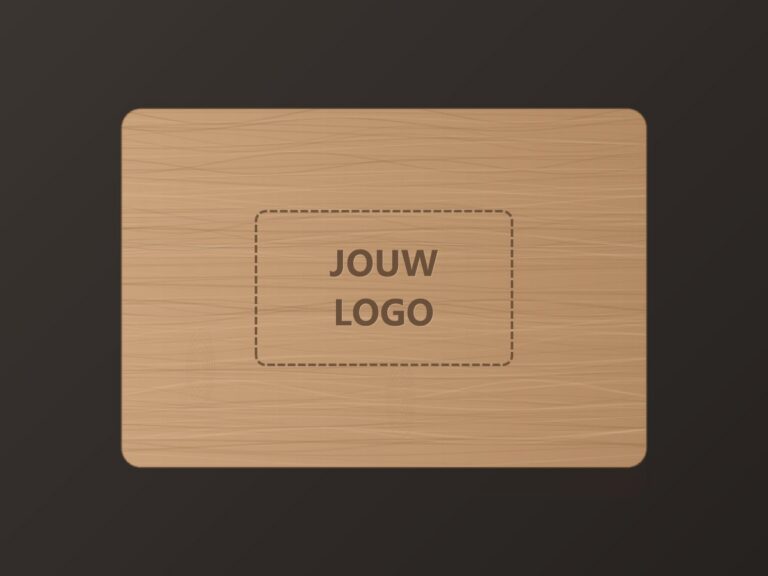 Houten plank met ruimte voor jouw bedrijfslogo